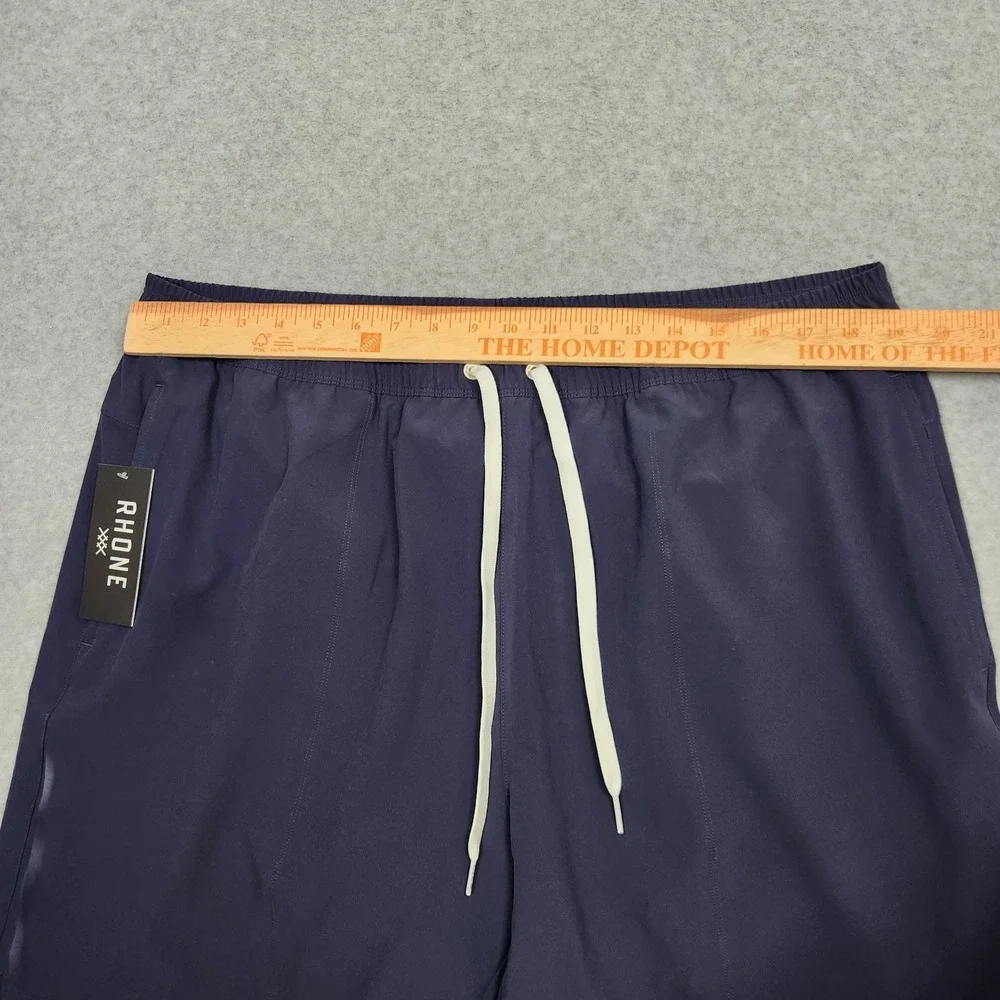 Rhone Swim Trunks Mens XXL R&R Blue True Navy Lined Drawstrings Stretch NEW